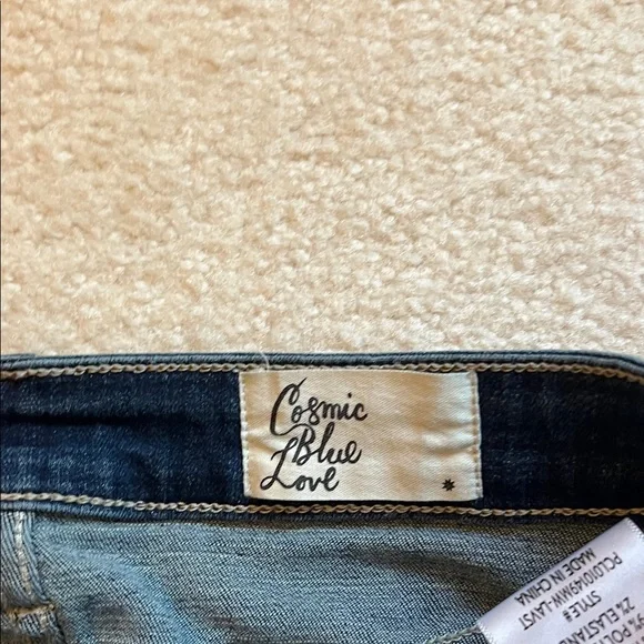 Cosmic Blue Love Indigo Straight Leg Jeans - Picture 2 of 7
